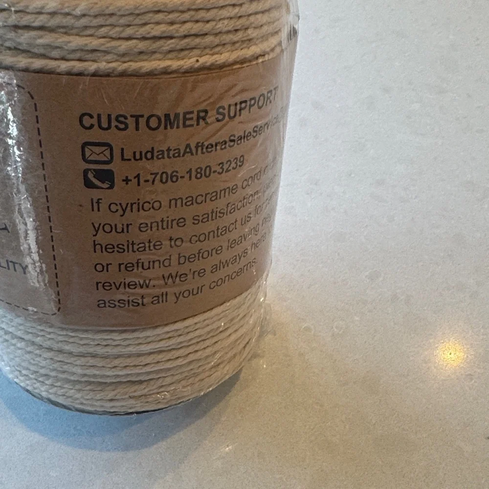 Cream Macrame Cord Tapestry